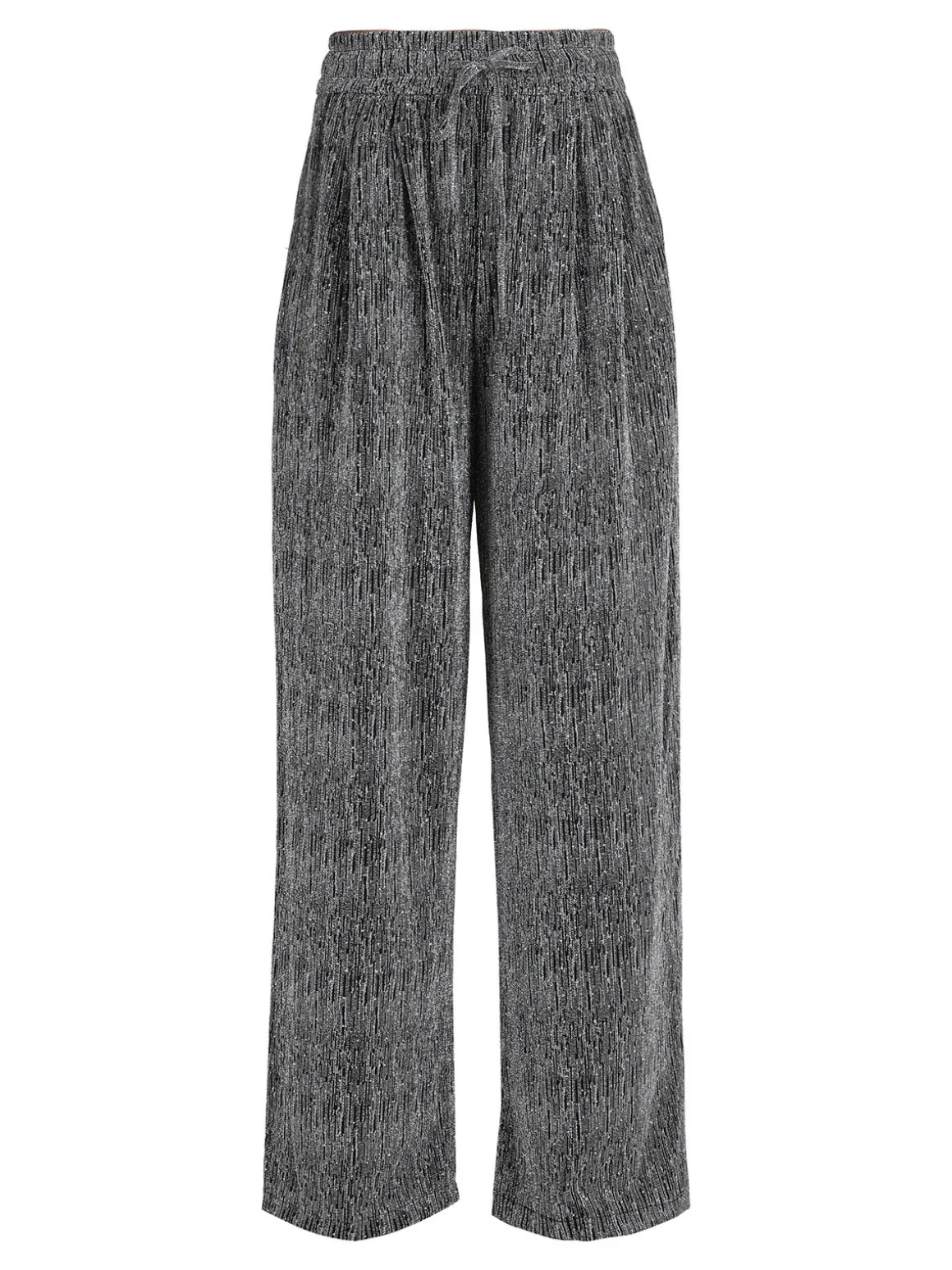 Monique Pantaloni eleganti da donna a gamba larga con strass