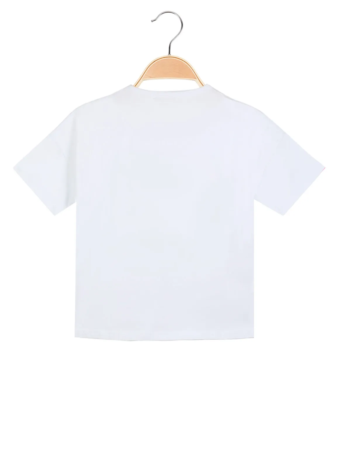 Mono Star T-shirt manica corta da bambina con strass