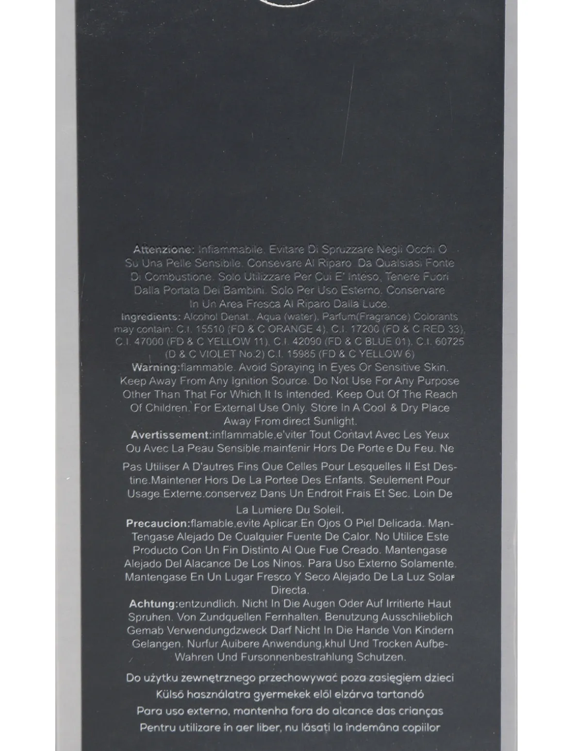 Montage Brands 100 ml AQUARIUS BLACK profumo uomo