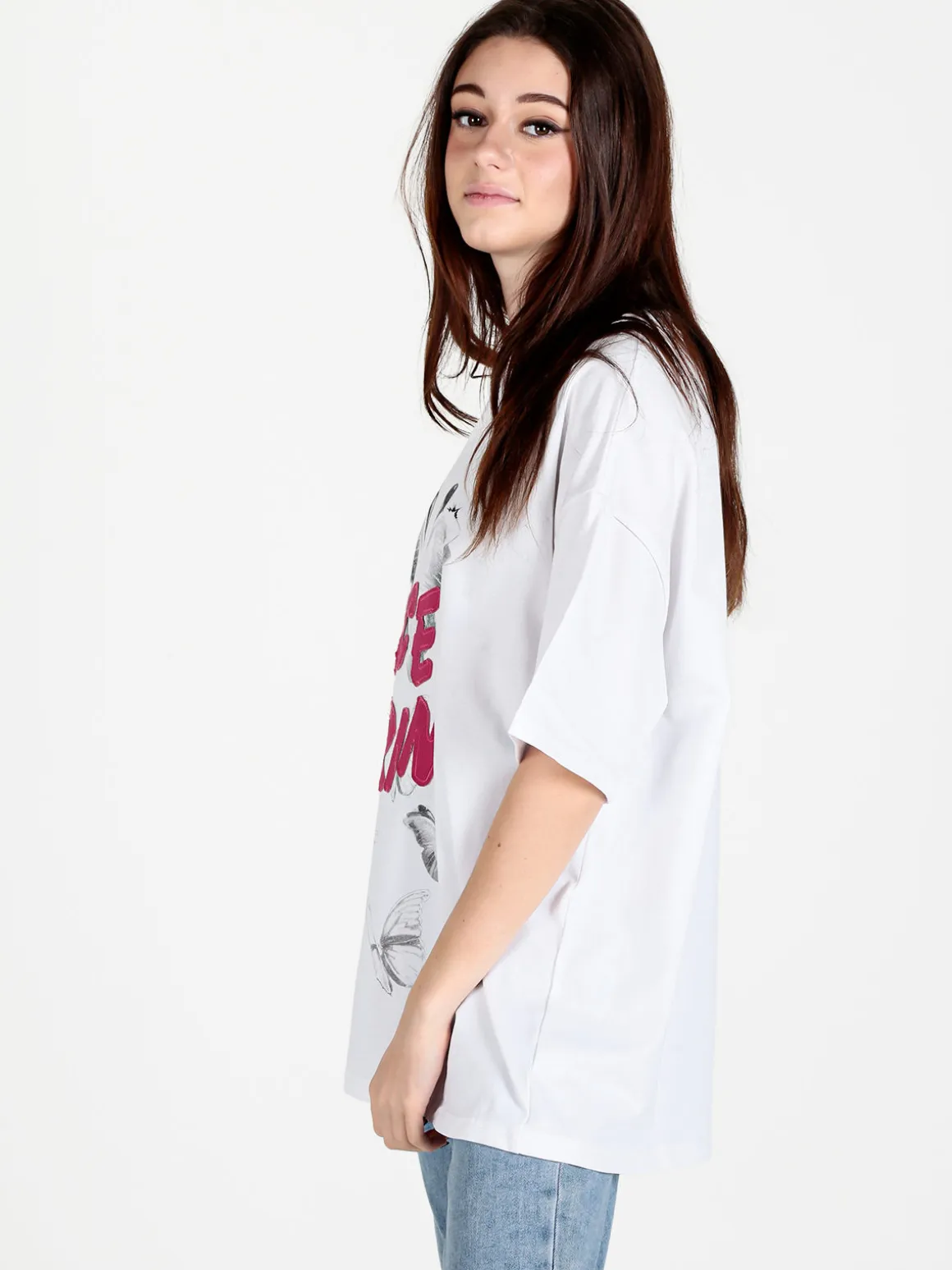 Monte Cervino Maxi t-shirt donna oversize con stampa