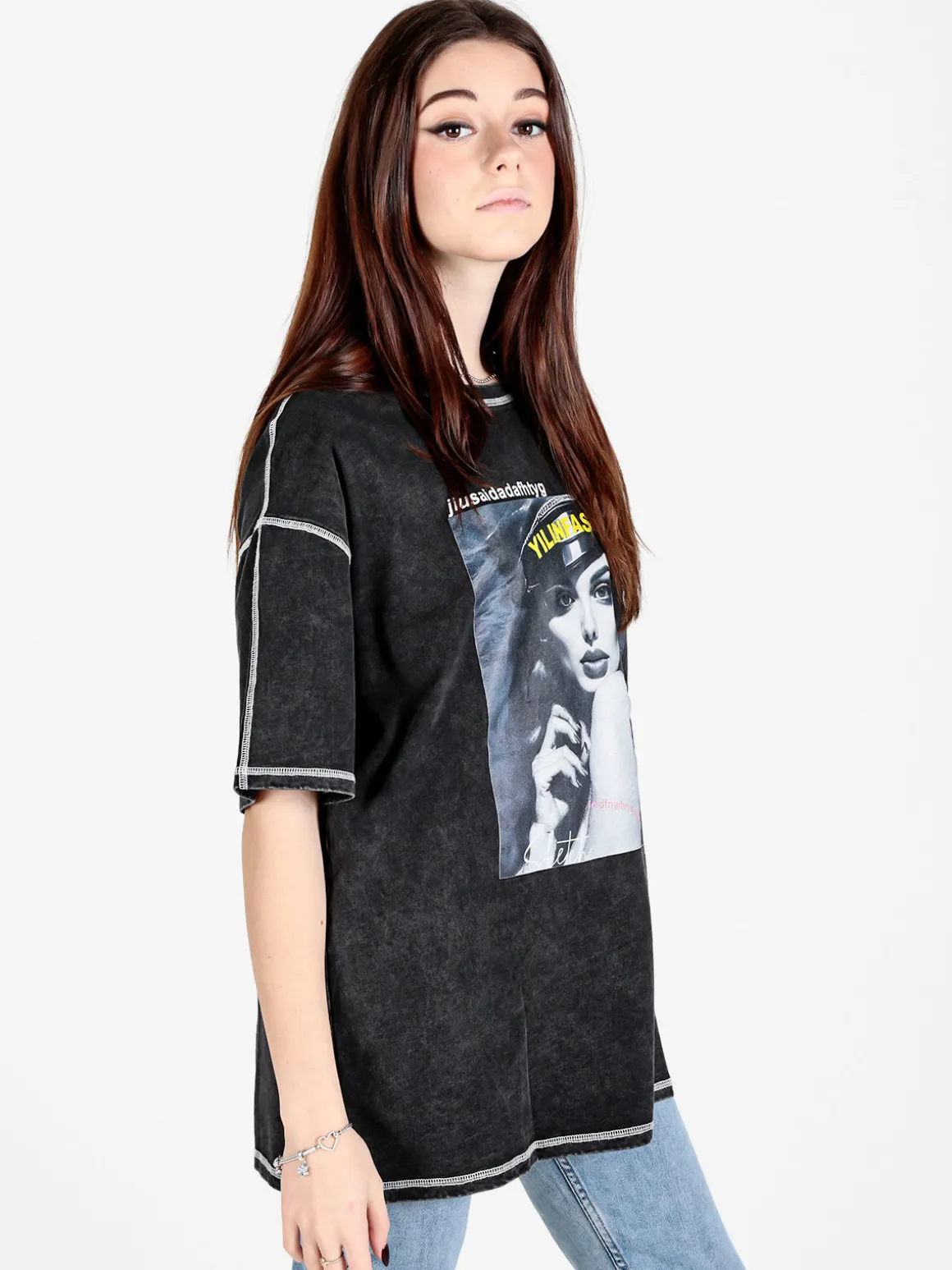 Monte Cervino Maxi t-shirt donna oversize con stampa