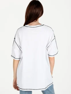 Monte Cervino Maxi t-shirt donna oversize con stampa