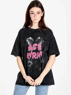 Monte Cervino Maxi t-shirt donna oversize con stampa