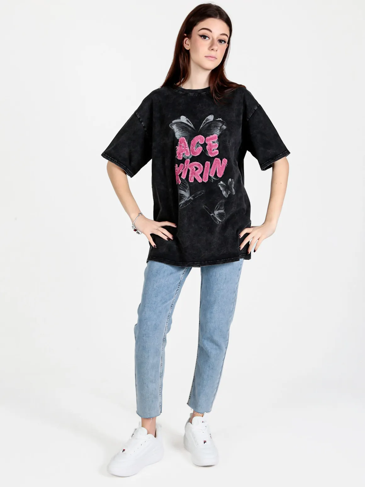 Monte Cervino Maxi t-shirt donna oversize con stampa