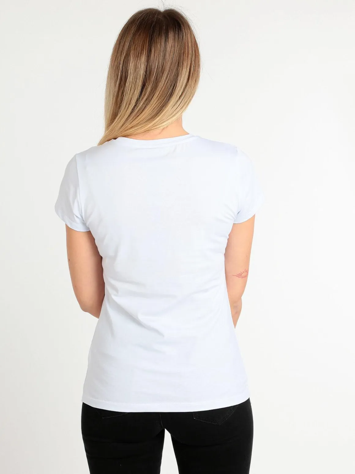Monte Cervino T-shirt donna con disegno e perline