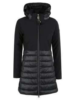 Mont Rose Giubbotto donna multistrato con cappuccio e zip - nero