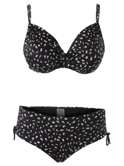 Moorea Beach Bikini donna con coppe imbottite e con ferretto e slip - nero