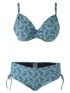 Moorea Beach Bikini donna con coppe imbottite e con ferretto e slip - turchese