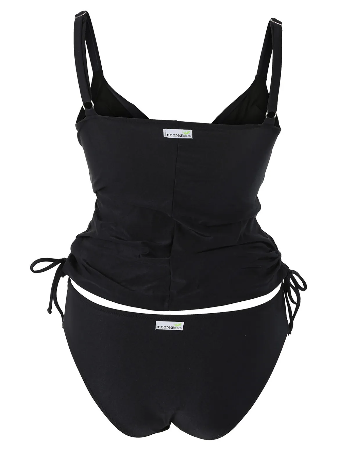 Moorea Beach Tankini donna con coppe imbottite senza ferretto e slip - nero