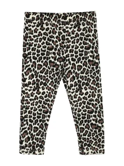 Mouset Completo bambina 2 pezzi con t-shirt e leggings maculati a 3/4