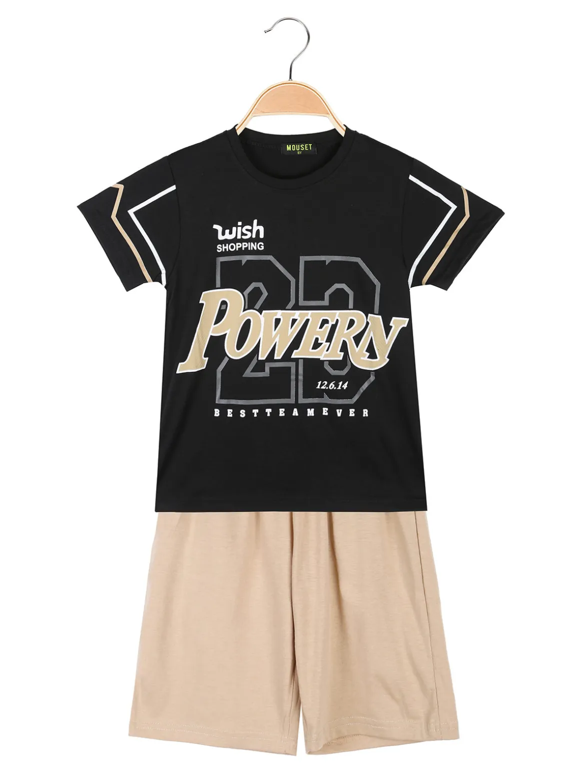Mouset Completo corto 2 pezzi da ragazzo con t-shirt e bermuda