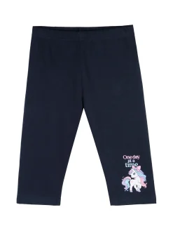 Mouset Completo da bambina con t-shirt unicorno e leggings a 3/4