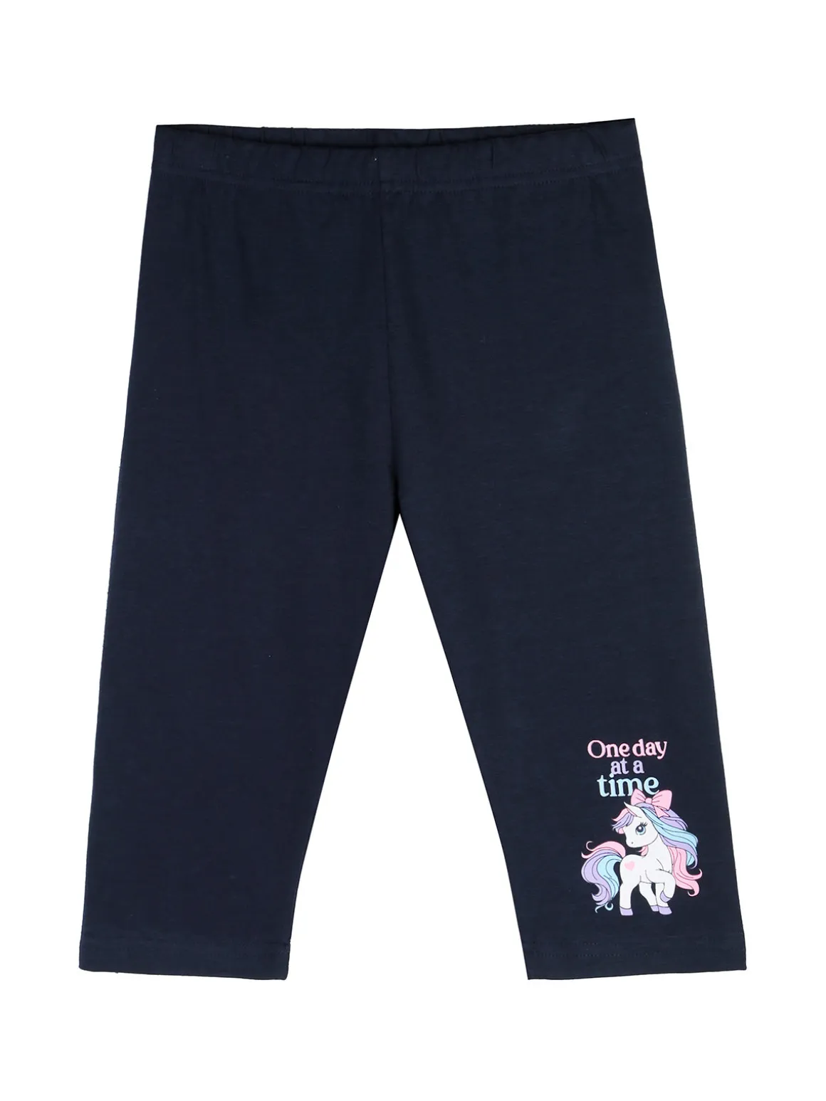 Mouset Completo da bambina con t-shirt unicorno e leggings a 3/4