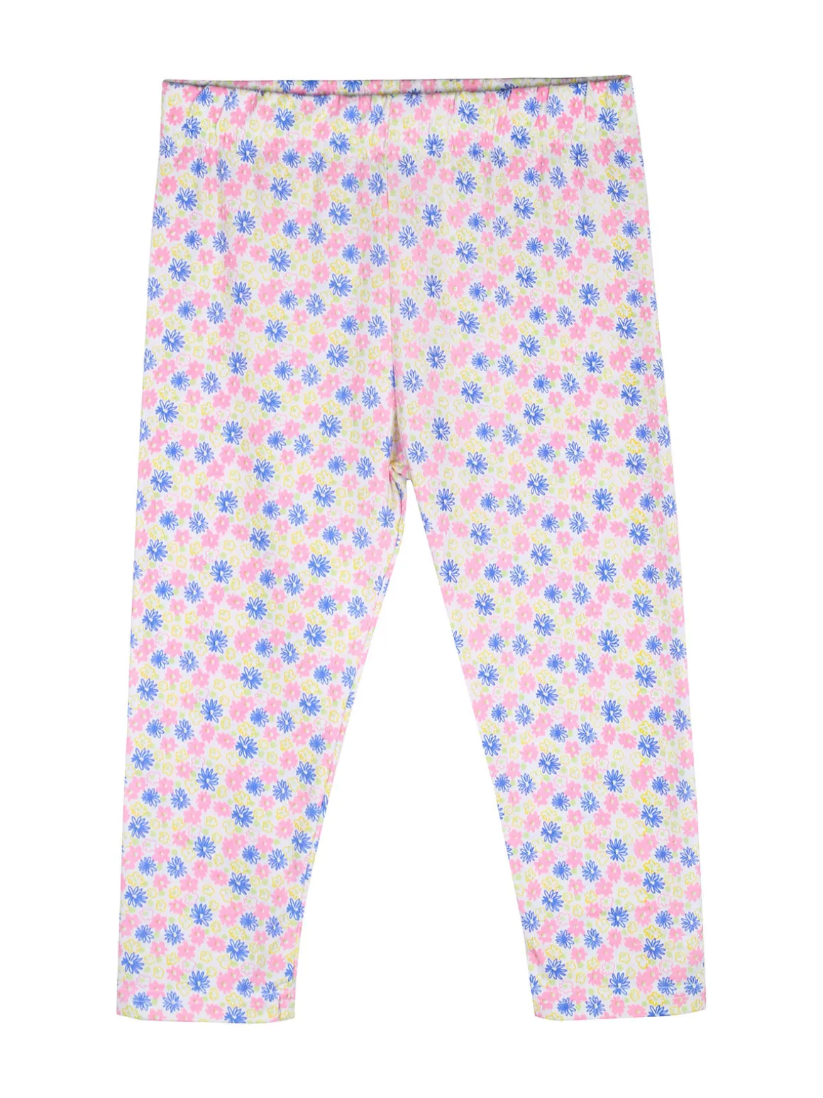 Mouset Completo da bambina con t-shirt e leggings fiorati a 3/4
