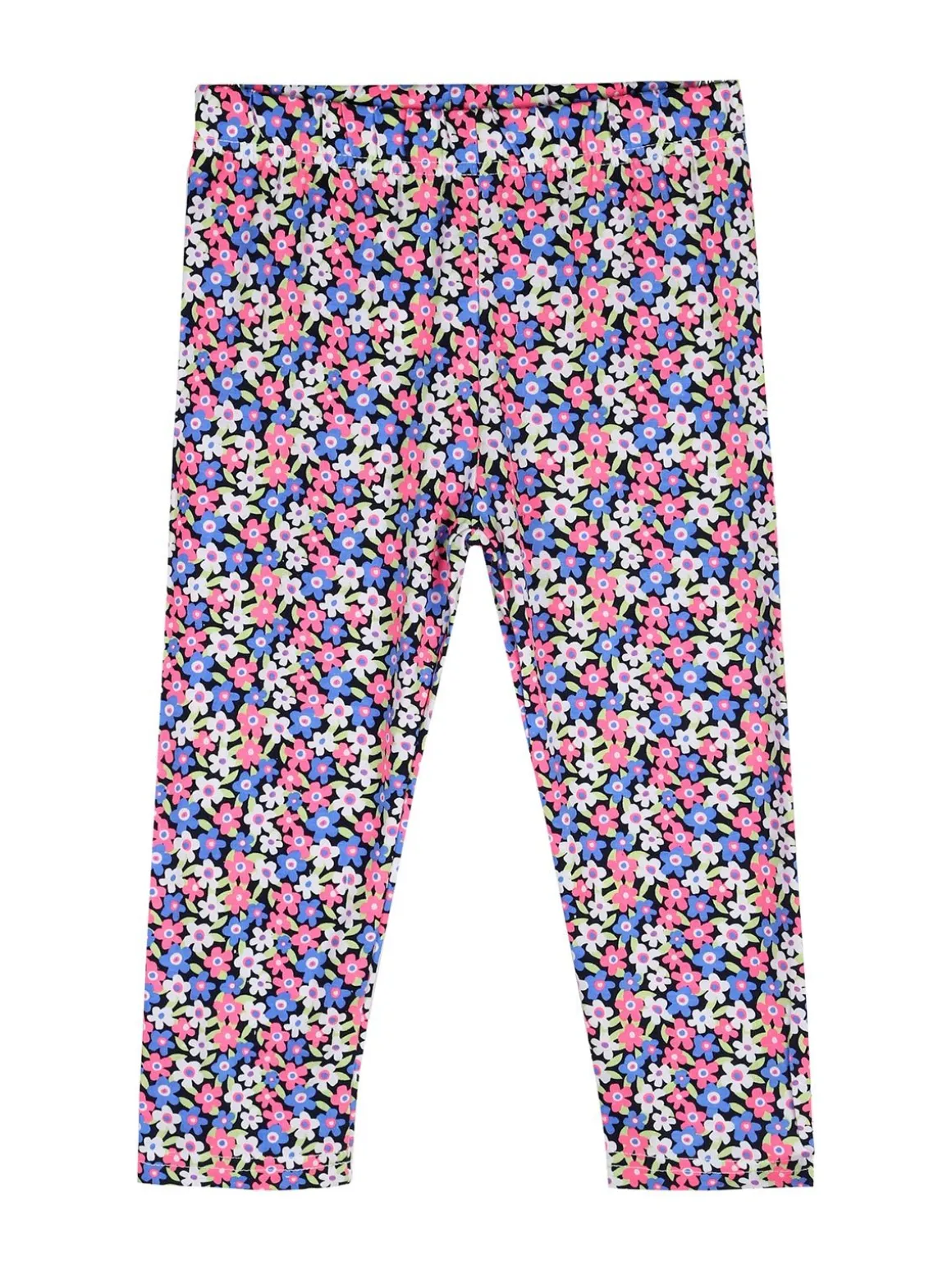 Mouset Completo da bambina con t-shirt e leggings fiorati a 3/4