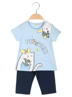 Mouset Completo da neonata con t-shirt e leggings corti