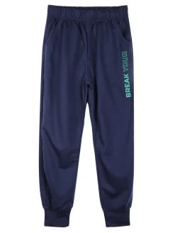 Mouset Completo 3 pezzi da bambino con cappuccio e zip - blu