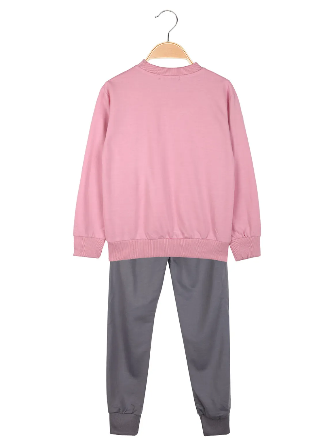 Mouset Completo tuta da bambina 2 pezzi felpa e pantaloni - rosa