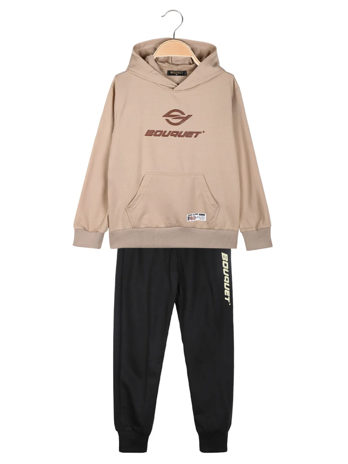 Mouset Completo tuta da ragazzo con cappuccio - khaki