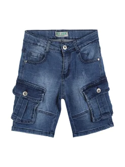 Mr Jek Bermuda in jeans da bambino con tasconi laterali