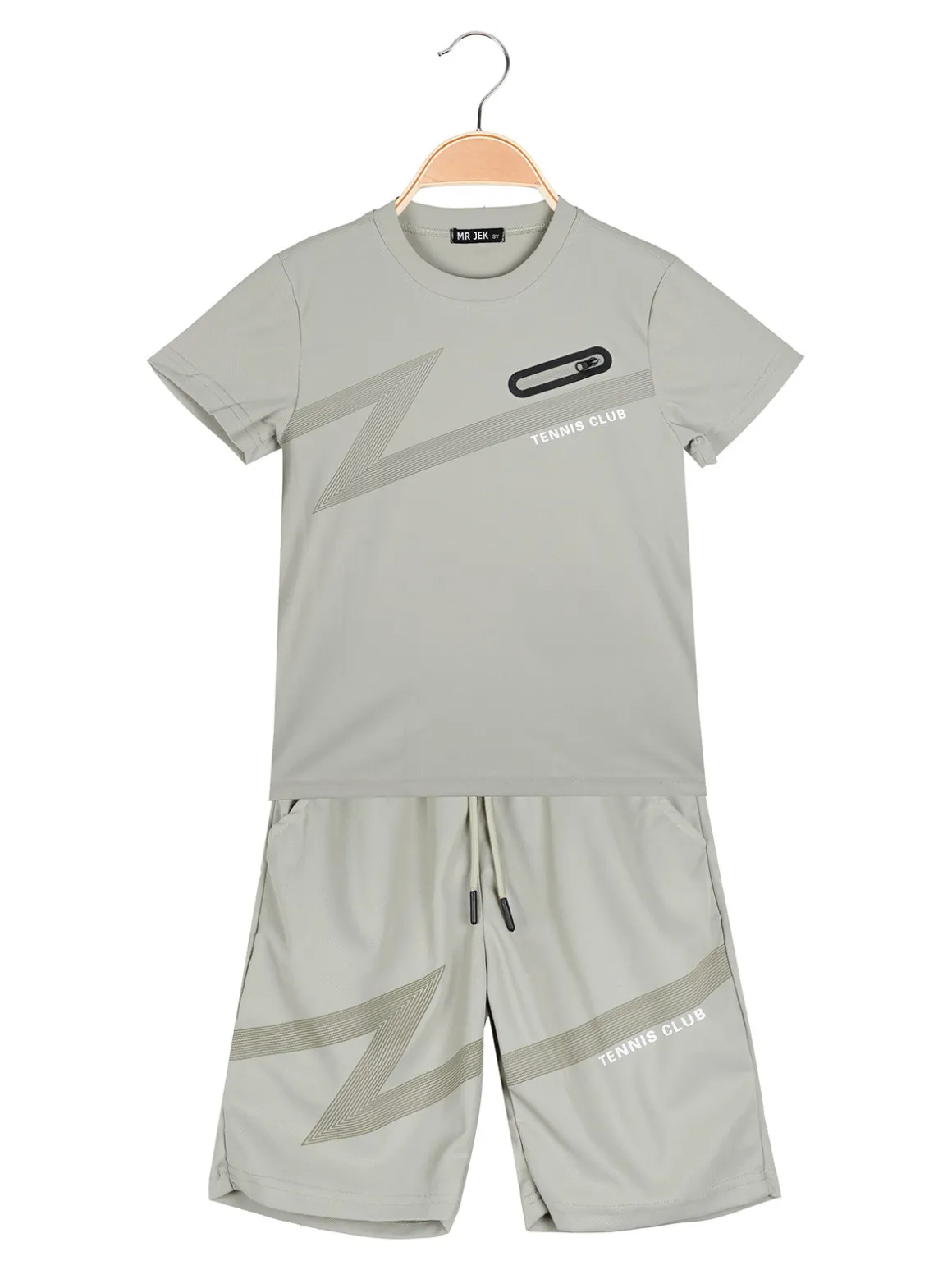 Mr Jek Completo corto da bambino con t-shirt e bermuda - pistacchio