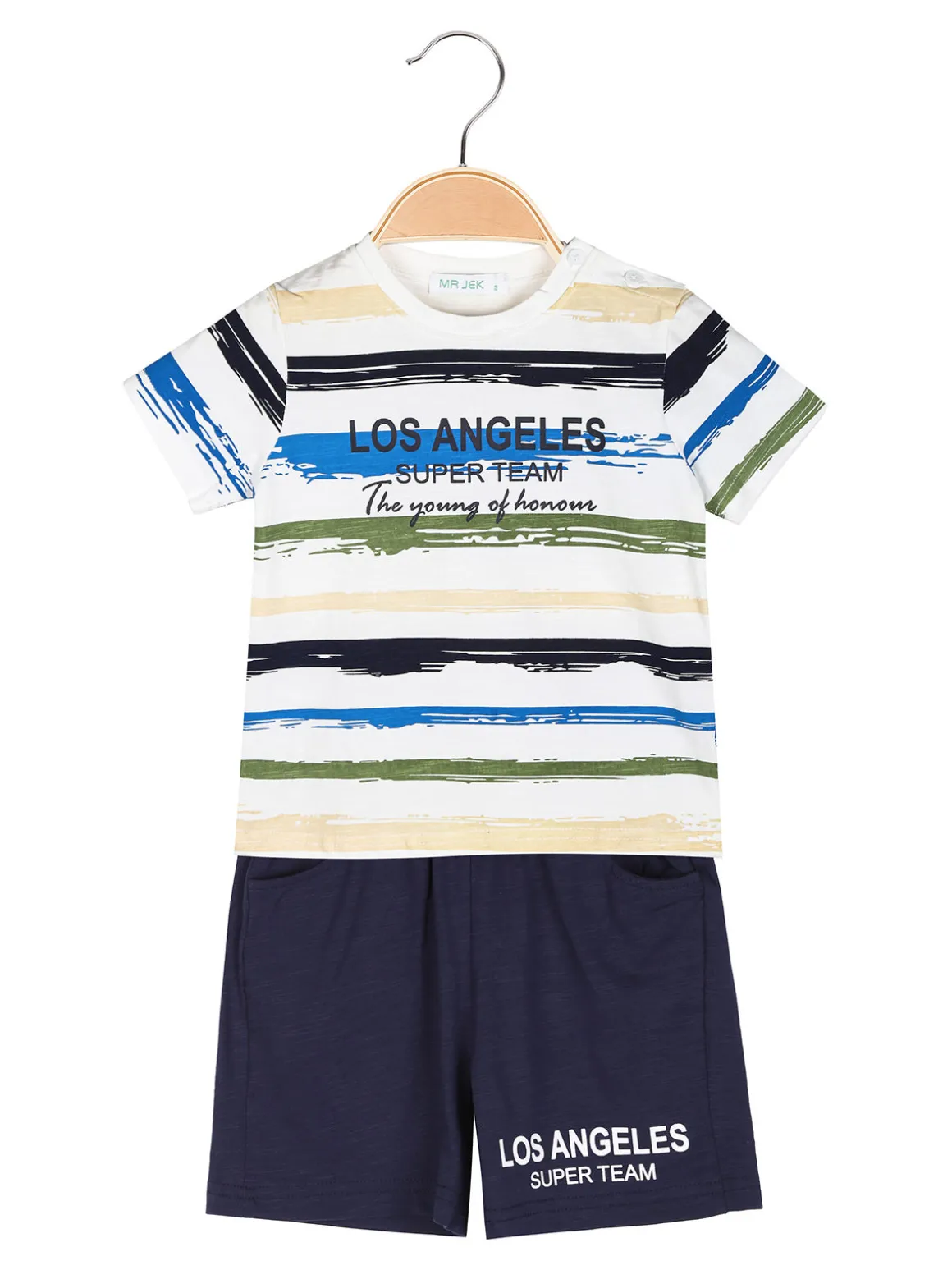 Mr Jek Completo corto da bambino 2 pezzi con t-shirt e bermuda