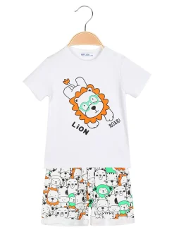 Mr Jek Completo corto da neonato 2 pezzi in cotone