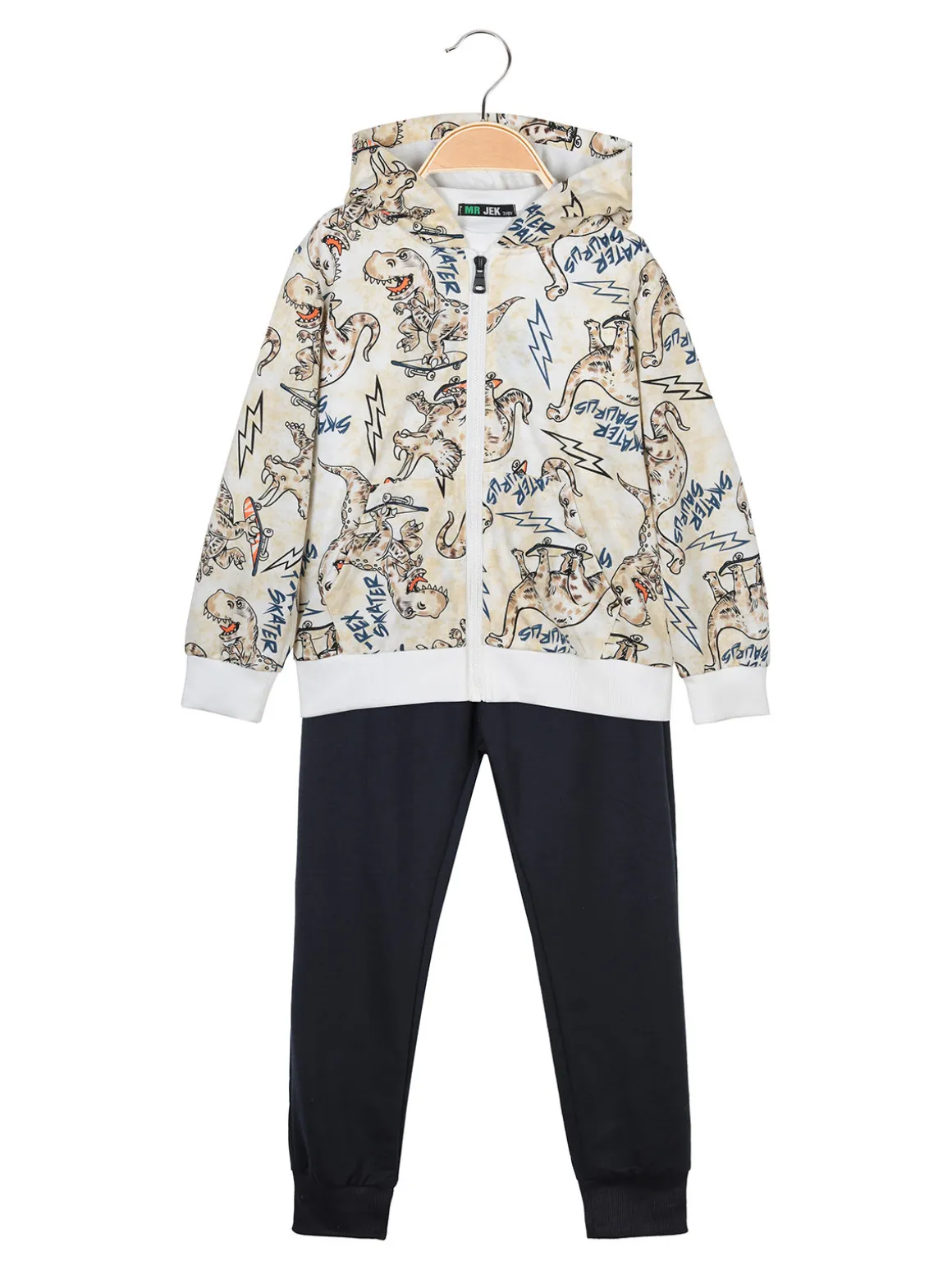 Mr Jek Completo da bambino 3 pezzi con cappuccio e zip