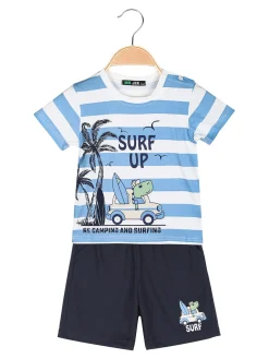 Mr Jek Completo da neonato 2 pezzi con t-shirt e bermuda