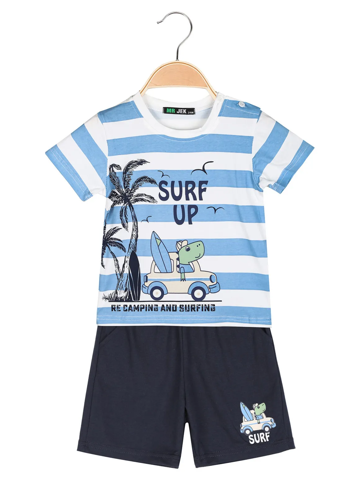 Mr Jek Completo da neonato 2 pezzi con t-shirt e bermuda