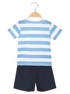 Mr Jek Completo da neonato 2 pezzi con t-shirt e bermuda