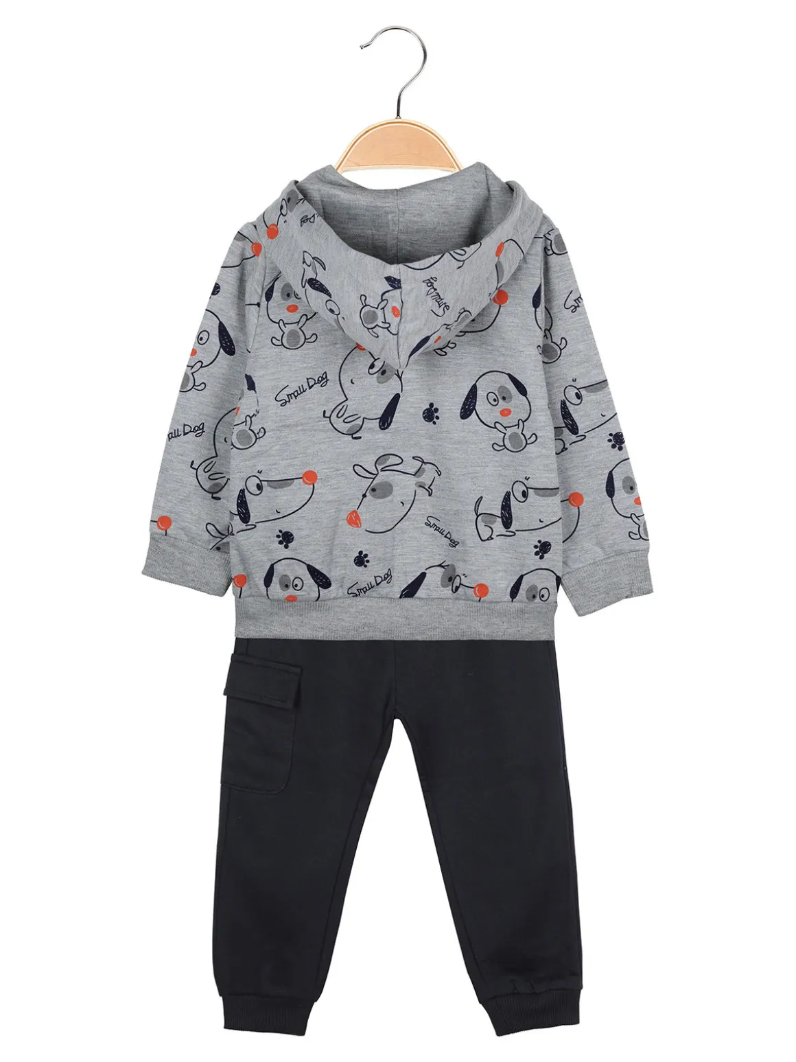 Mr Jek Completo da neonato 3 pezzi - grigio
