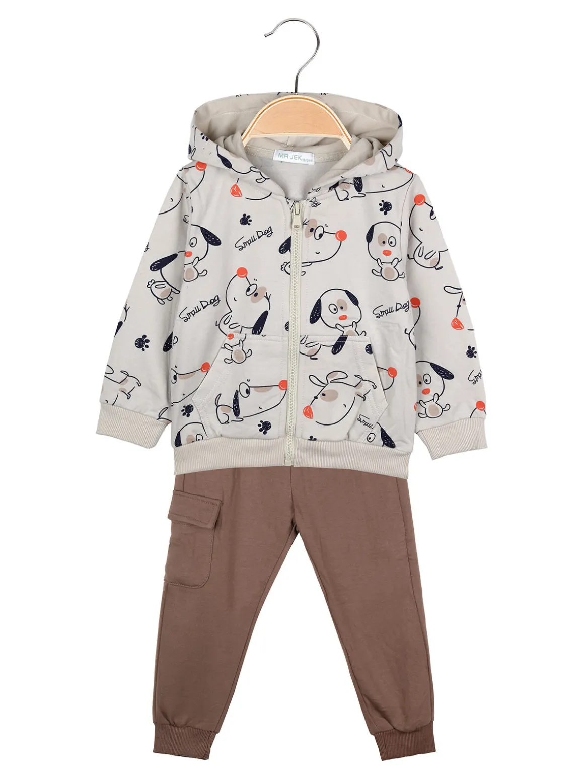 Mr Jek Completo da neonato 3 pezzi - fango