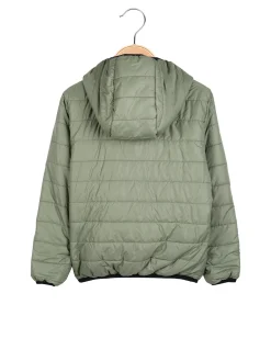 Mr Jek Giubbino 100 grammi da ragazzo reversibile con cappuccio e zip - verde chiaro