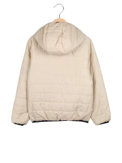 Mr Jek Giubbino 100 grammi da ragazzo reversibile con cappuccio e zip - beige