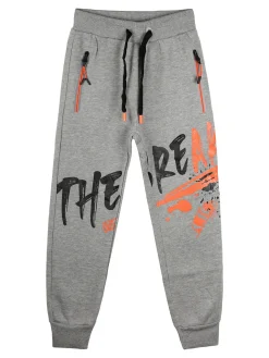 Mr Jek Pantaloni sportivi da bambino con polsini e coulisse - grigio