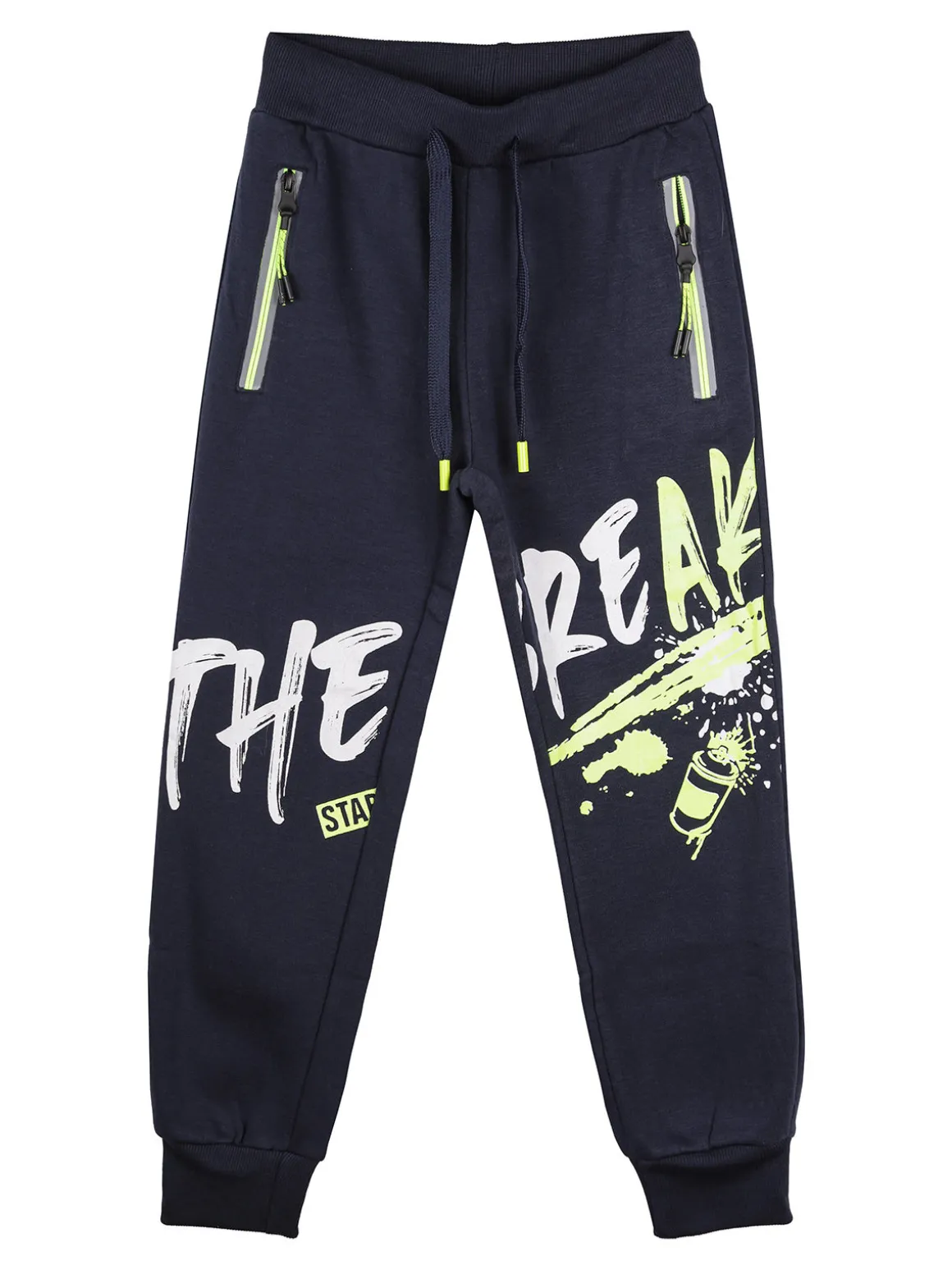 Mr Jek Pantaloni sportivi da bambino con polsini e coulisse - blu