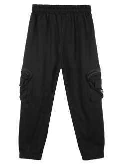 Mr Jek Pantaloni tuta da bambino con tasconi laterali e polsini