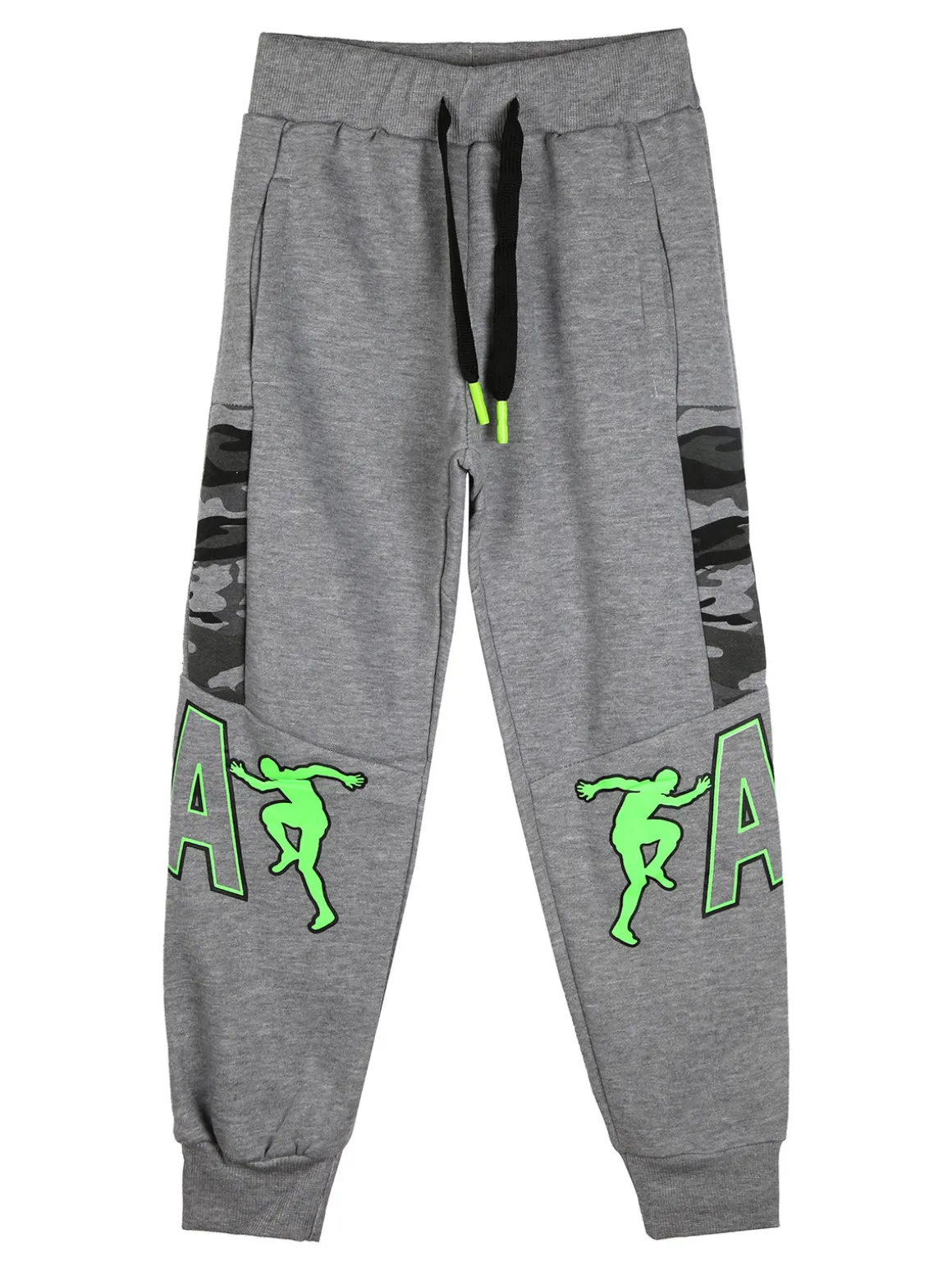 Mr Jek Pantaloni tuta da bambino con interno felpato - grigio