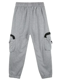 Mr Jek Pantaloni tuta da bambino con tasconi laterali e polsini