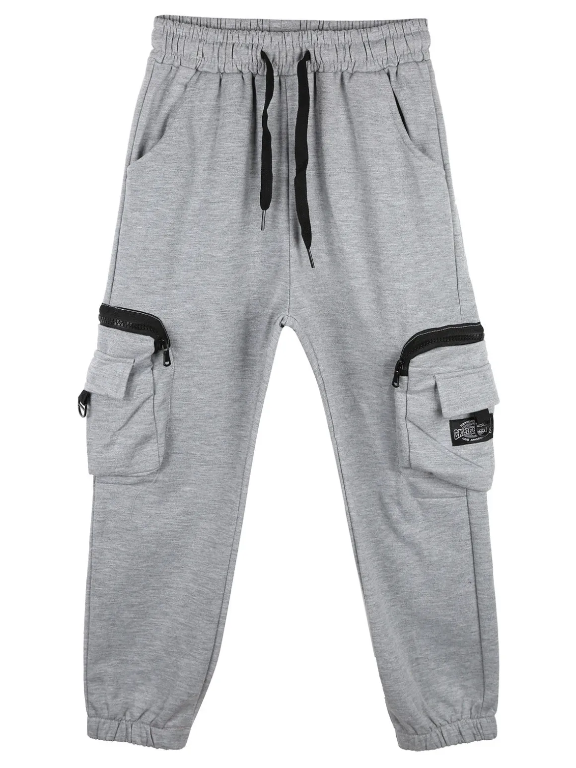 Mr Jek Pantaloni tuta da bambino con tasconi laterali e polsini