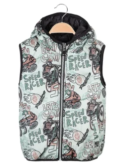 Mr Jek Smanicato da bambino reversibile con cappuccio e zip