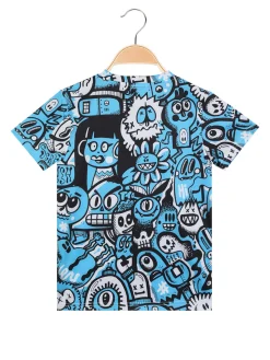 Mr Jek T-shirt con stampa da bambino manica corta