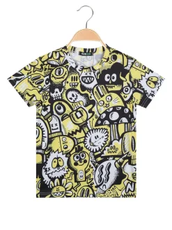 Mr Jek T-shirt con stampa da bambino manica corta