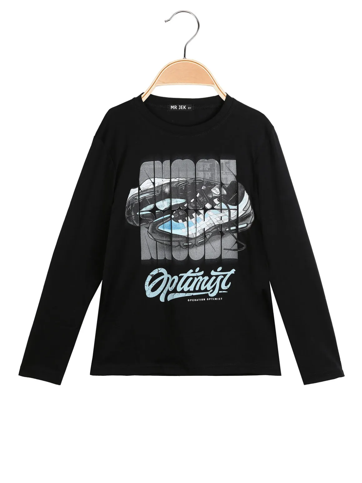 Mr Jek T-shirt da bambino a maniche lunghe con stampa
