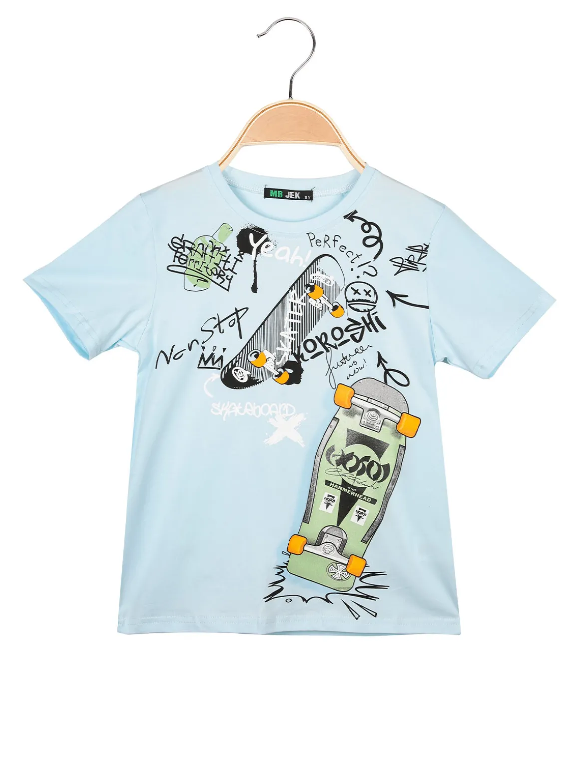 Mr Jek T-shirt da bambino in cotone con stampa