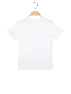 Mr Jek T-shirt da bambino in cotone con stampa - bianco