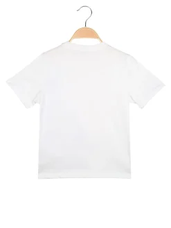 Mr Jek T-shirt da ragazzo in cotone con stampa - bianco