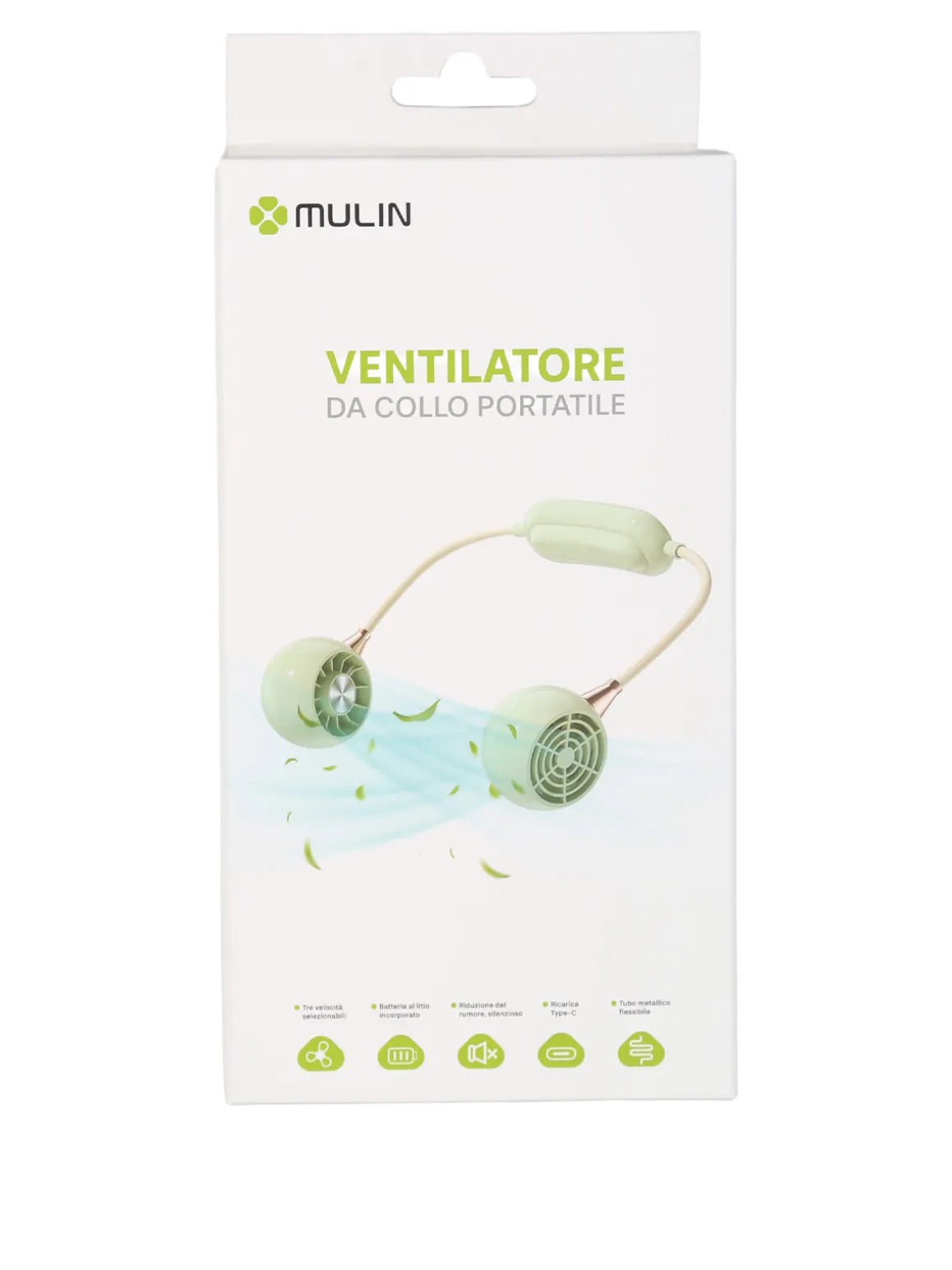 Mulin Ventilatore da collo portatile - panna