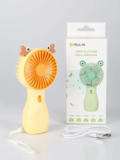 Mulin Ventilatore mini portatile con illuminazione